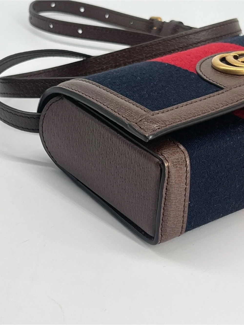 Gucci Web Mini Bag Red/Blue Canvas Crossbody Bag - Picture 6 of 10
